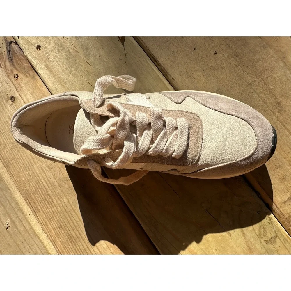 Vici Oasis Society Women's Sneaker | Platform Beige Bolt Gym Shoe |‎ SZ 7